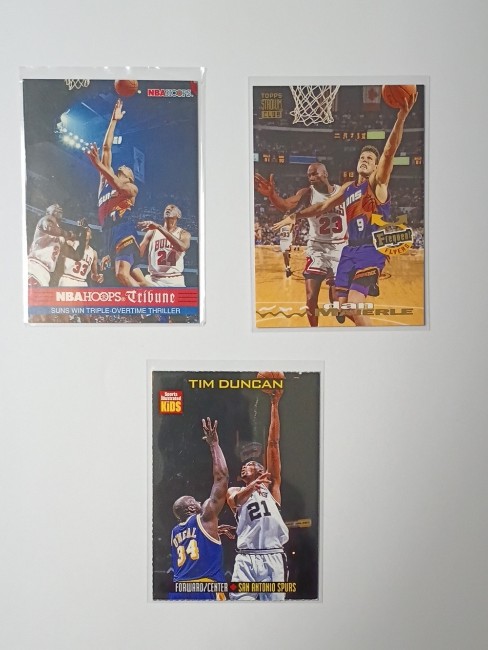 , Tim Duncan , Shaquille O'Neal, Dan Majerle And Michael Jordan